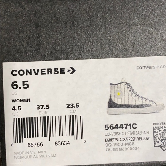 Converse AllStar Sasha Canvas High Top Egret W - Picture 9 of 9